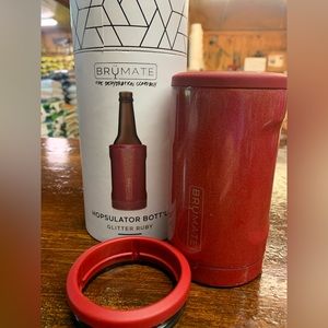 Brumate Hopsulator Bott’l 12oz Glitter Ruby